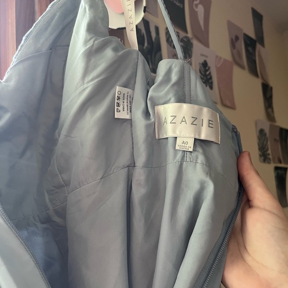 Azazie blue dress - Picture 5 of 6